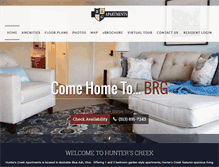 Tablet Screenshot of hunterscreekapt.net